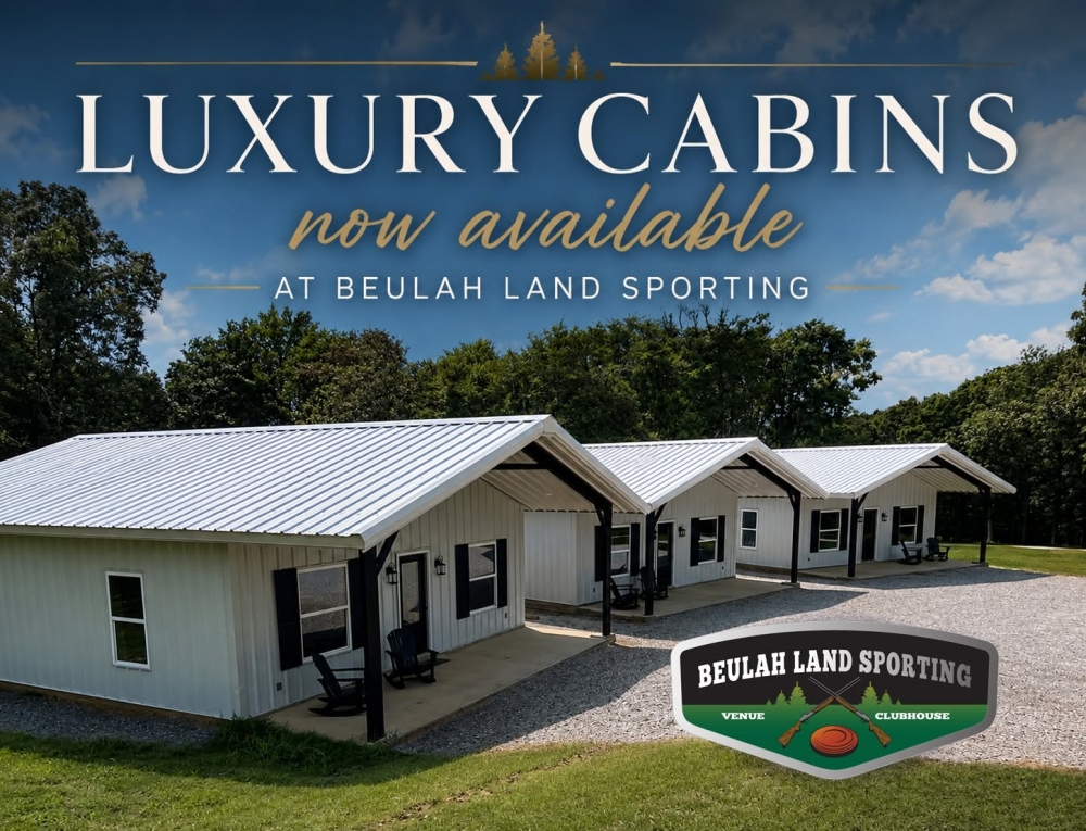 New Luxury Cabins at Beulah Land Sporting