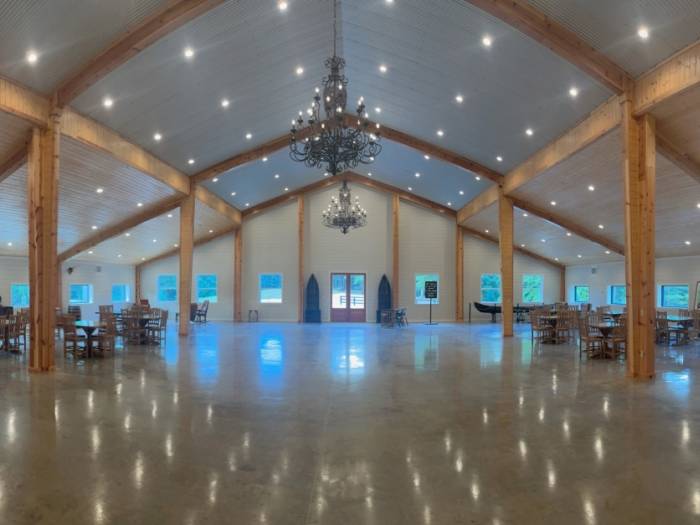 [Now Featuring Beautiful Custom Chandeliers at Beulah Land Sporting and Wedding Venue!]