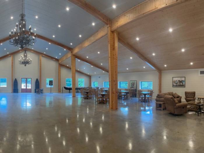 [Now Featuring Beautiful Custom Chandeliers at Beulah Land Sporting and Wedding Venue!]