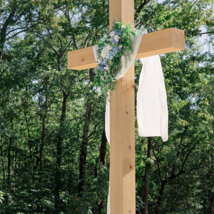 Beautiful Outdoor Cross Wedding